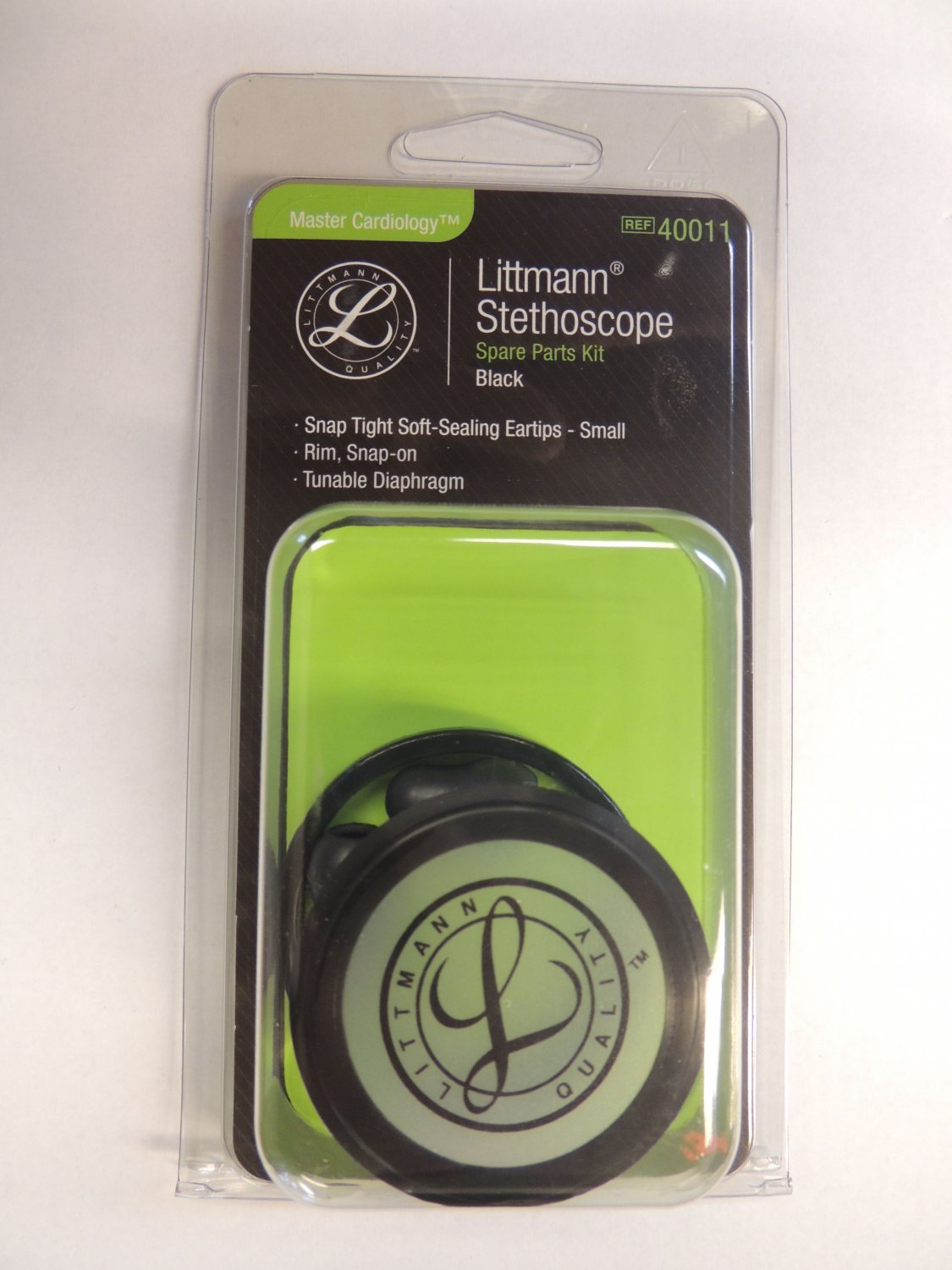 40011 3M LITTMANN Stethoscope Spare Parts Kit Master Cardiology Black