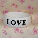 White Love Bangle Bracelet