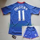 10/11 Chelsea soccer jersey + short  DROGBA 11 US SIZE S M L XL
