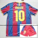 10/11 Barcelona soccer jersey + short  messi 10 US SIZE S M L XL