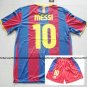 10/11 Barcelona soccer jersey + short  messi 10 US SIZE S M L XL