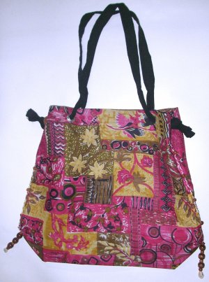 beach bag  , womens boho fabric bag purse