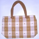 sweet zippers tote bag , womens fabric bag , student handbag shoulder bag