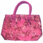 embroidered zippers tote bag , womens silk bag # 02