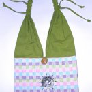 classic plaid natural cotton bag , sweet ladies purse  , student shoulder bag Back to school Sale