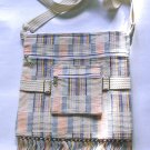 natural cotton  boho purse , womens ladies bag , student crossbody shoulder bag Back to school Sale
