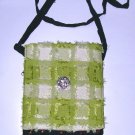 mini carry furry cotton crossbody womens purse , student shoulder bag Back to school Salebag ,