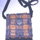 mini carry , furry cotton ladies crossbody purse , womens girls student 'shoulder bag