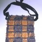 mini carry , furry cotton ladies crossbody purse , womens girls student 'shoulder bag