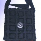 Free shipping Black hippie hippy womens crossbody student shoulder bag