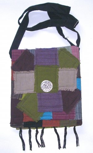 Free Shipping boho patchwork Tablet carry bag shoulder purse crossbody