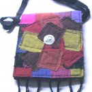 patchwork hippie bag , boho patchwork student bag for simply woman girl and artist  crossbody