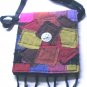 patchwork hippie bag , boho patchwork student bag for simply woman girl and artist  crossbody