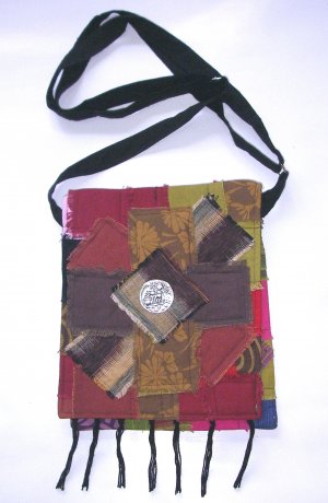 Free Shipping boho patchwork Tablet carry bag shoulder purse crossbody