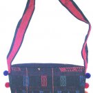 multi-colors hill tribe shoulder bag , boho hippie pouch