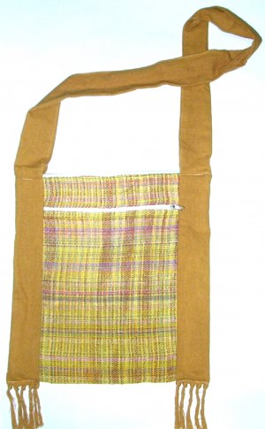 hippy hippie hand woven cotton pouch messenger bag , mens unisex crossbody