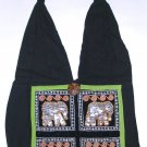 Sale ! beaded fabric womens purse , boho hippie hippy shoulder bag
