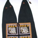 Sale ! beaded black womens purse , boho hippie hippy shoulder bag