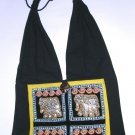 Sale, Free Shipping beaded black womens purse,boho hippie hippy shoulder bag