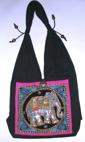 beaded black womens purse,boho hippie hippy shoulder bag