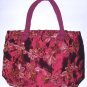 SALE! embroidered zippers tote bag , womens silk bag ,conservative gift for old lady