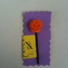 Orange Flower Hair Pin