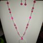 Cotton Candy Necklace and Earrings