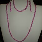 Hot Pink Jewelry Set