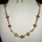 Rose Garden Necklace and Earrings
