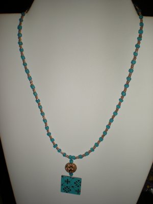 Golden Blue Necklace