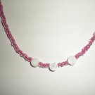 Pink and White Choker