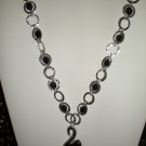 Black Flower Necklace