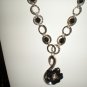 Black Flower Necklace