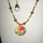 Orange Flower Jewelry Set