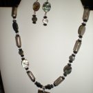 Shiny Necklace and Earrings