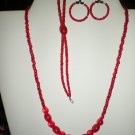 Red Jewelry Set