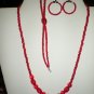 Red Jewelry Set