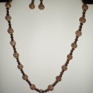 Copper Necklace and Earrings