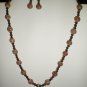 Copper Necklace and Earrings