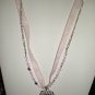 Pink Ribbon Necklace