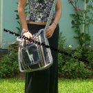 Free Shipping Handmade Handbags,  Andean Alpaca wool Handbag MESSENGER dark grey