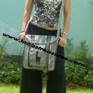 Free Shipping Handmade Handbags,  Andean Alpaca wool Handbag MESSENGER silver