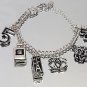 WOMENS SILVER CHARM BRACELET HIGH QUALITY NEW IN GIFT BOX WITH BAG