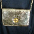 Gold Sequined Purse with Strap