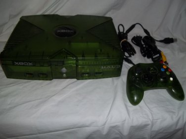 Original Xbox Rare Limited Halo Edition system complete XBMC