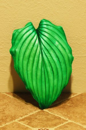 Cement Hosta leaf