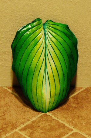 Cement Hosta Leaf