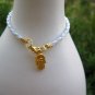 White Bracelet String golden Hamsa Kabbalah Charm luck
