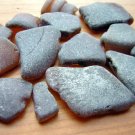 14 Genuine Beach Sea Glass BROWN AMBER Jewelry Mosaic