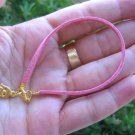 Pink Bracelet String golden Hamsa Kabbalah Charm luck